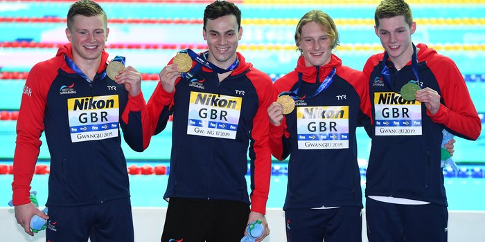 Men's 4x100m Medley Relay Gwangju Greenbank Peaty Guy Scott