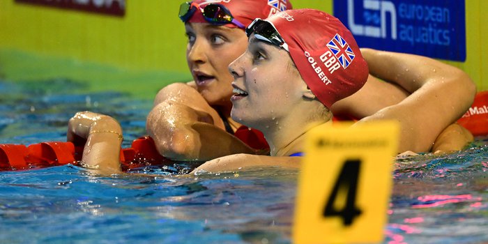 Freya Colbert Abbie Wood lane rope Otopeni 2023 European Short Course Champs