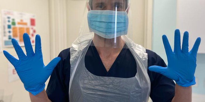 Guy Evans PPE Corona virus COVID